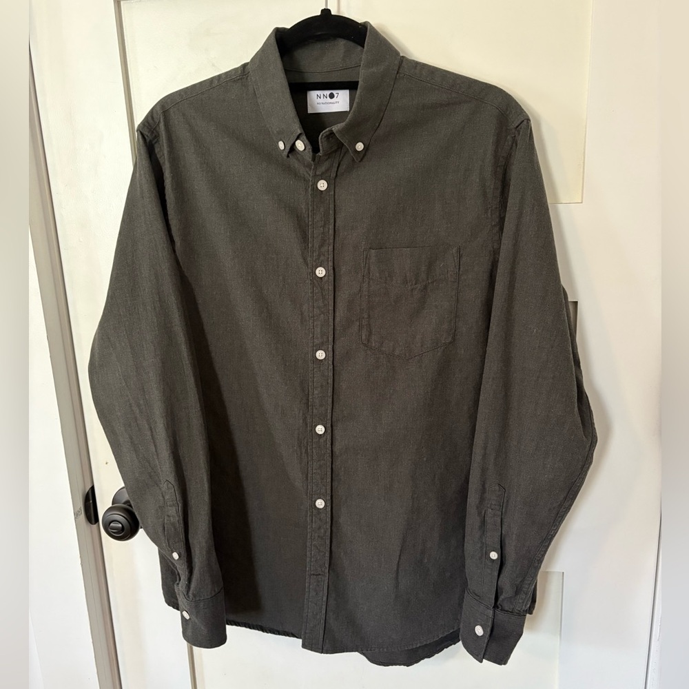 NN07 No Nationality Levon Slim 5722 Shirt Gray Medium